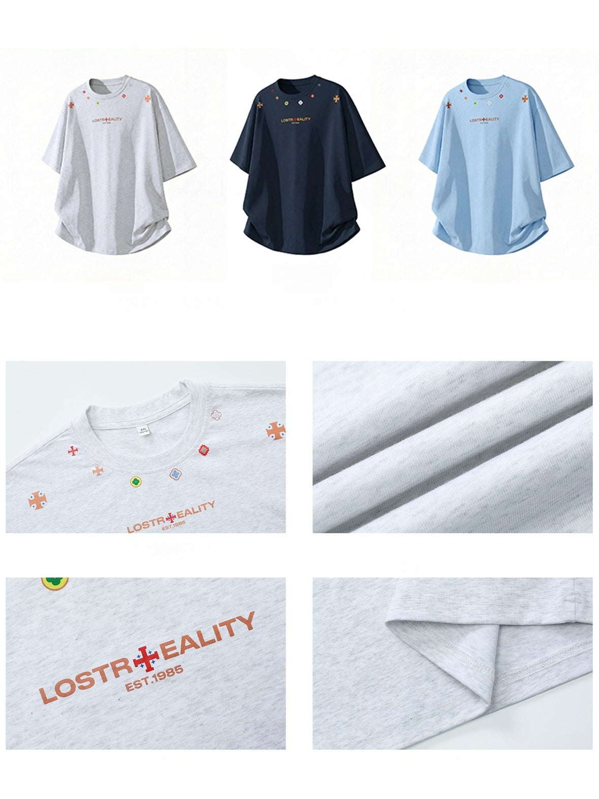 Ethnic Style Color Printed T-shirts