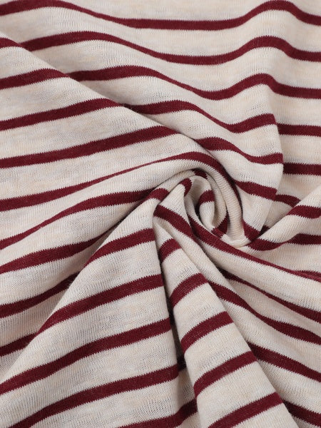 Color-blocked Stripes Loose-fit T-shirts