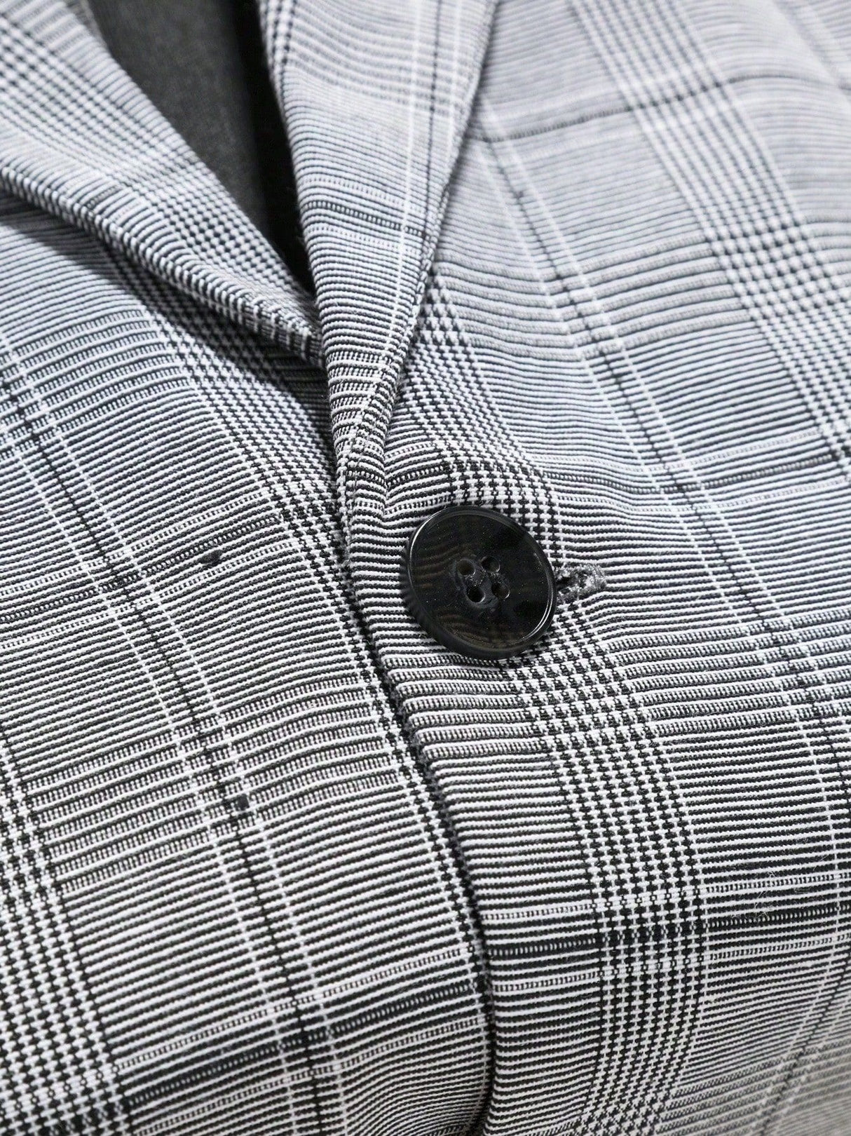 Plaid Slim-fit Business Suit 2-piece Sets Set