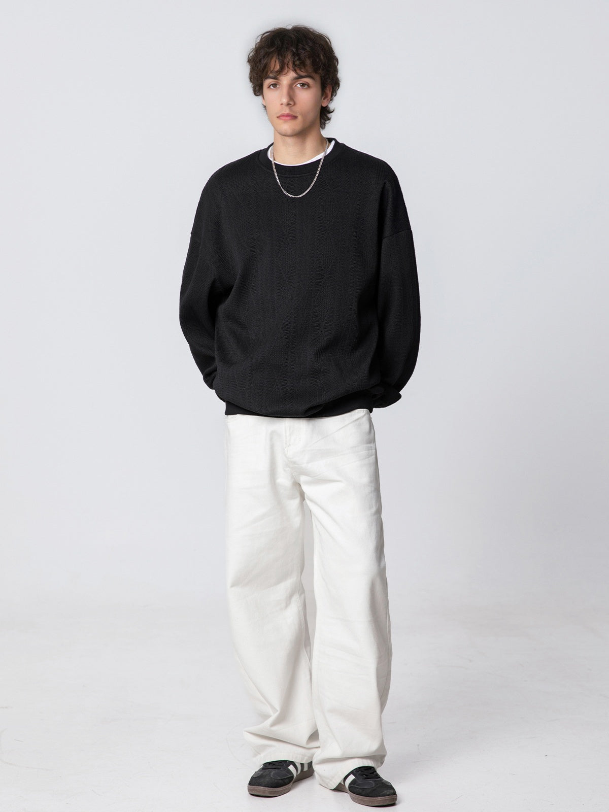 Liber Autumn Men's Solid Color Sweatshirts
