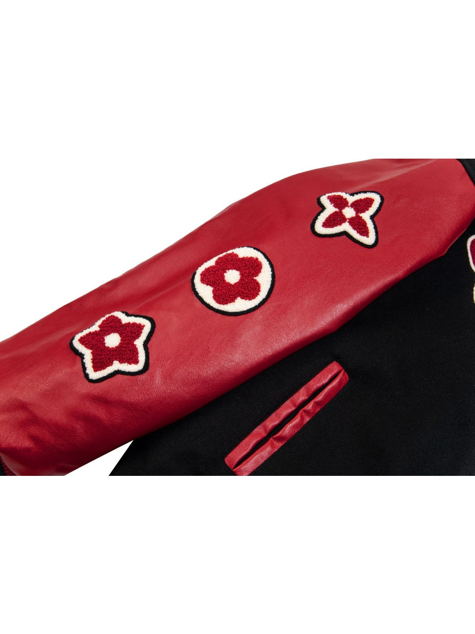 Letter Embroidery Splicing Hip Hop Baseball Uniform