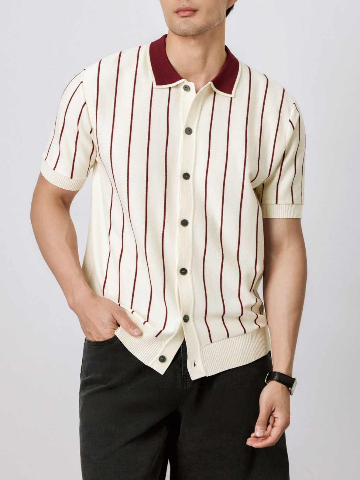 Stripes Old Money Style Breathable Polo Shirts