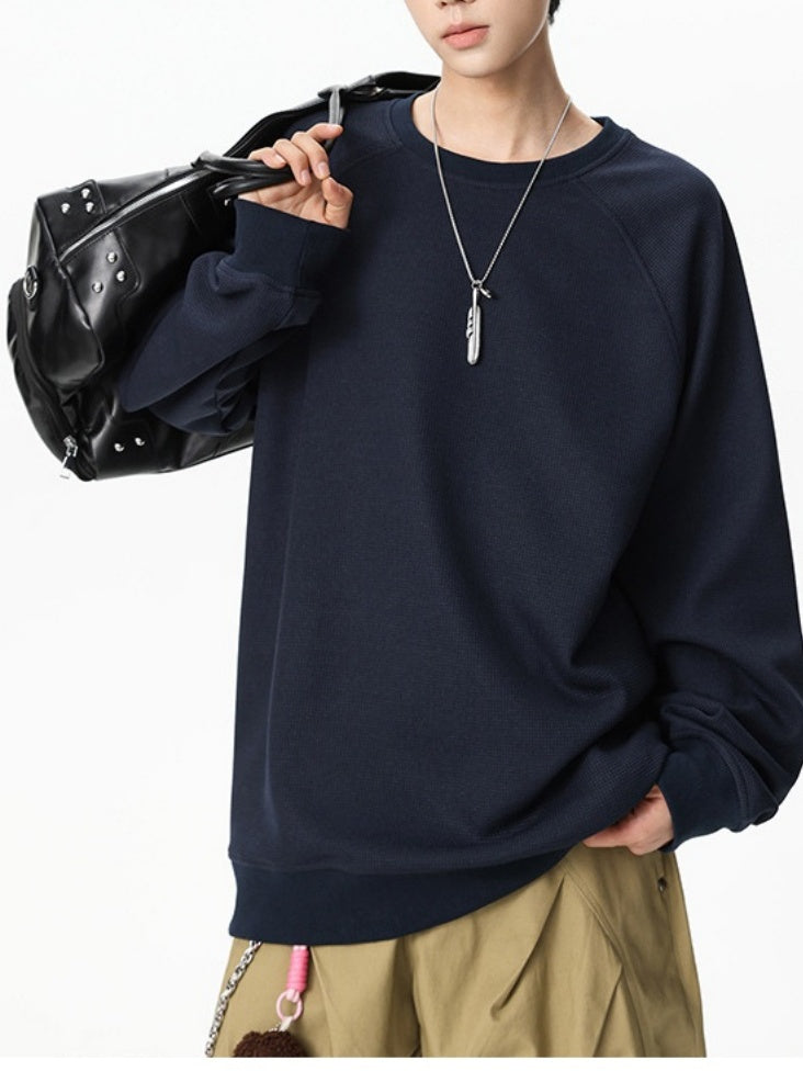 Liber Autumn Neutral wear Splicing Solid Color Sweatshirts&Hoodies