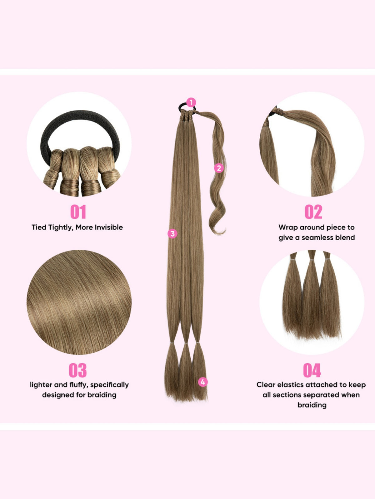 Wrapped Ponytail Wig