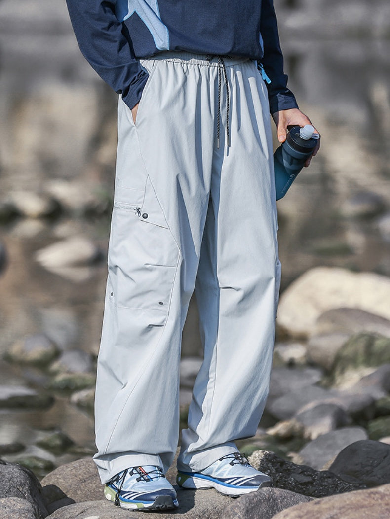 Water-repellent Straight-fit Cargo Trousers