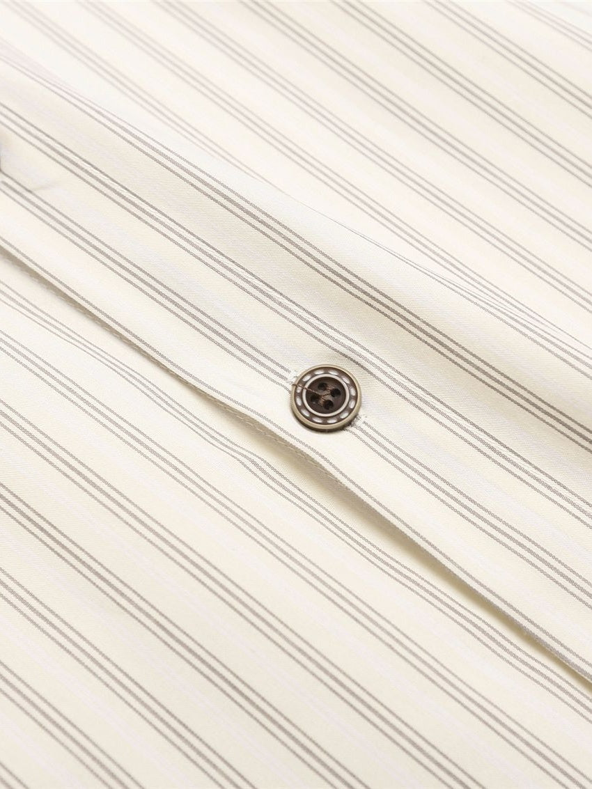 Liber Autumn Neutral wear Tie Stripes Shirts