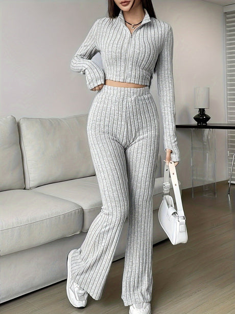 Liber Autumn Women's Zipper 2-piece Sets