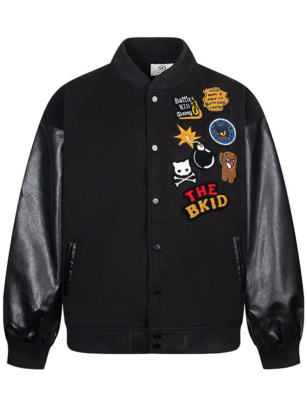 Cartoon Towel Embroidery Graffiti Baseball Uniform