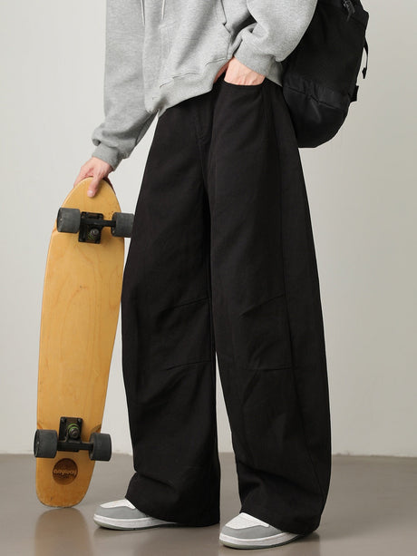 Liber Autumn Men's None Solid Color Pants