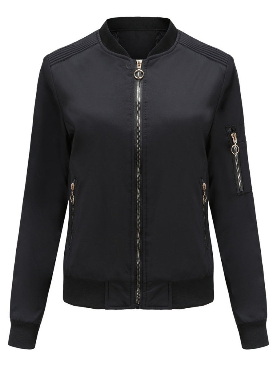 Leisure Thin Cotton Three-dimensional Decoration Jackets