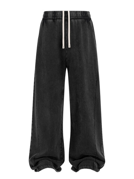 Liber Summer Neutral wear Trouser leg stitching Solid Color Pants