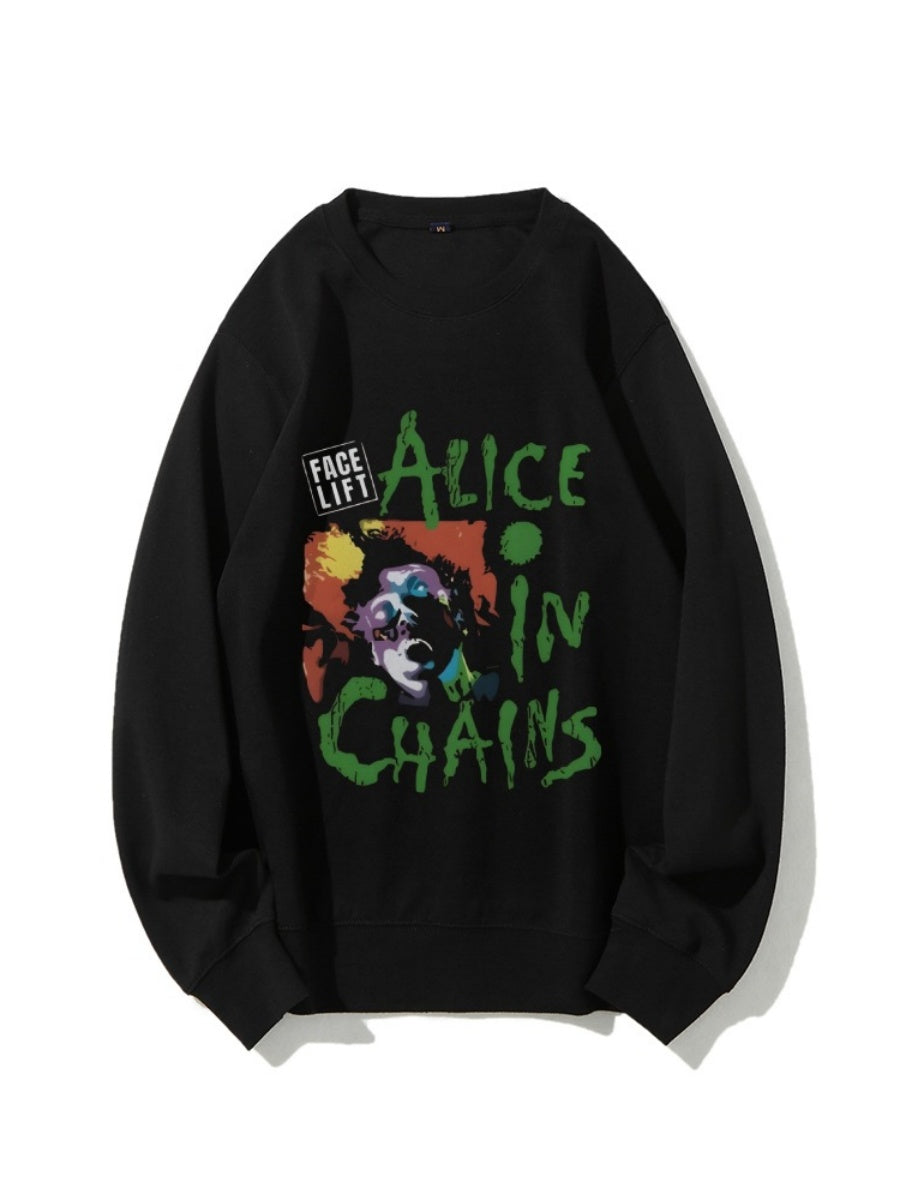Rock And Roll Printed Sweatshirt