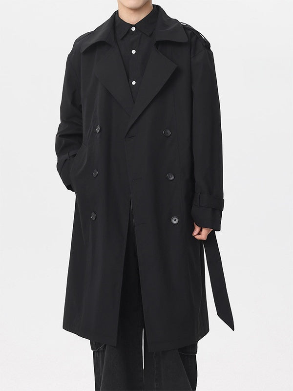 Double-breasted Mid-length Trench Coats