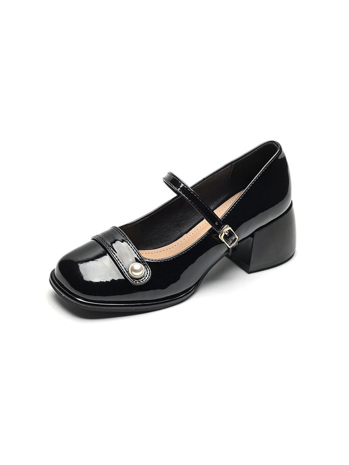 Liber Spring and Autumn Pearl Women's Mary Jane Shoes