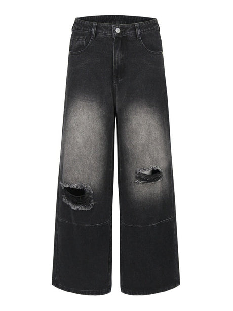 Liber Autumn Neutral wear Hole Jeans