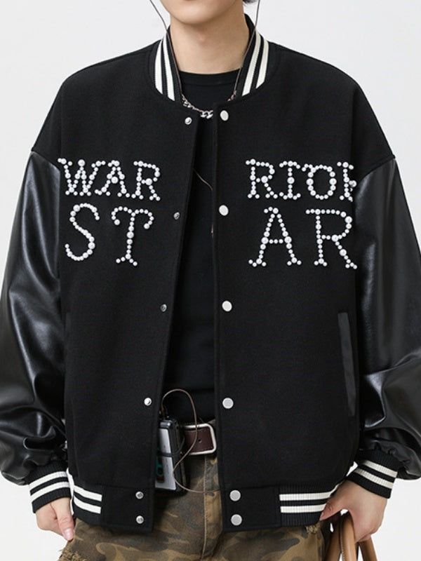 Liber Autumn Neutral wear Beading Color matching Jackets