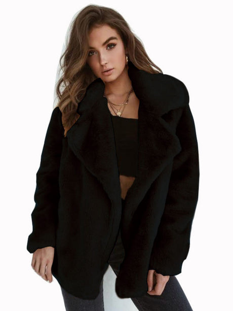 Plush Lapel Jackets