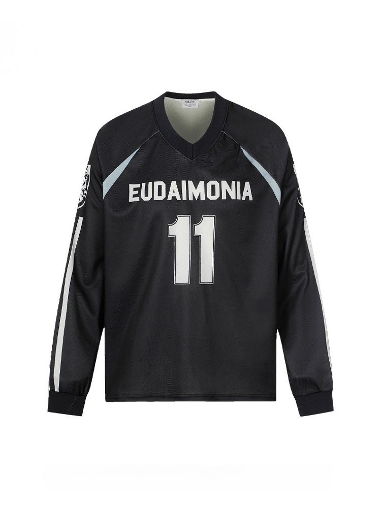 Liber Autumn Neutral wear Printed Letter T-shirts