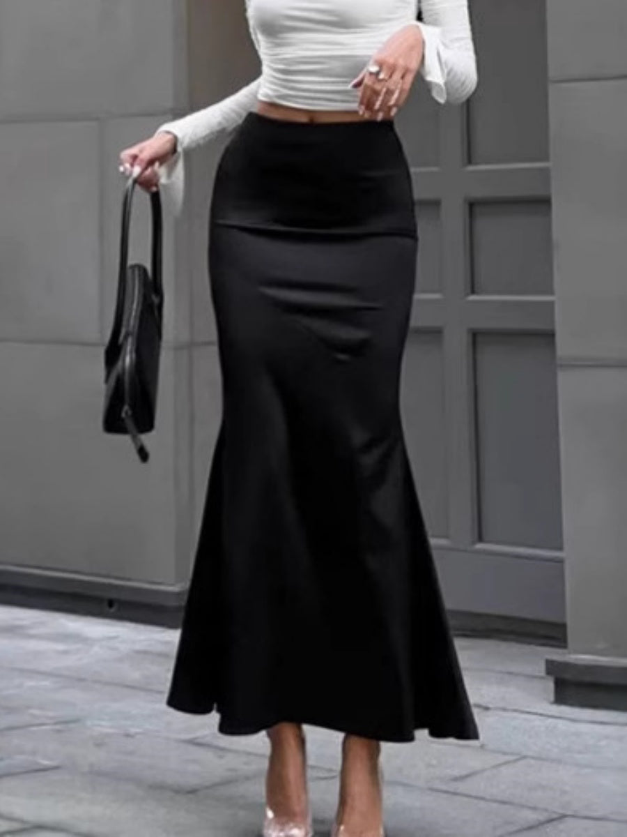 Fishtail skirt zipper Tight skirt