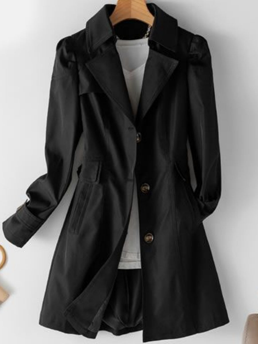 Trench-coats droits mi-longs