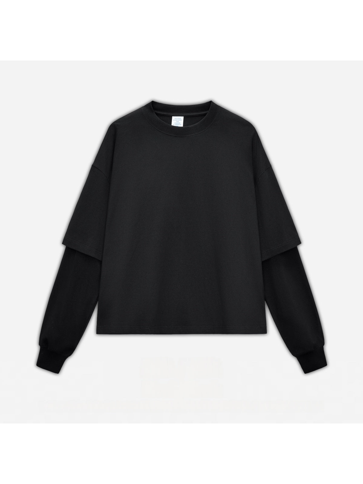 Liber Autumn Neutral wear Color matching Solid Color T-shirts