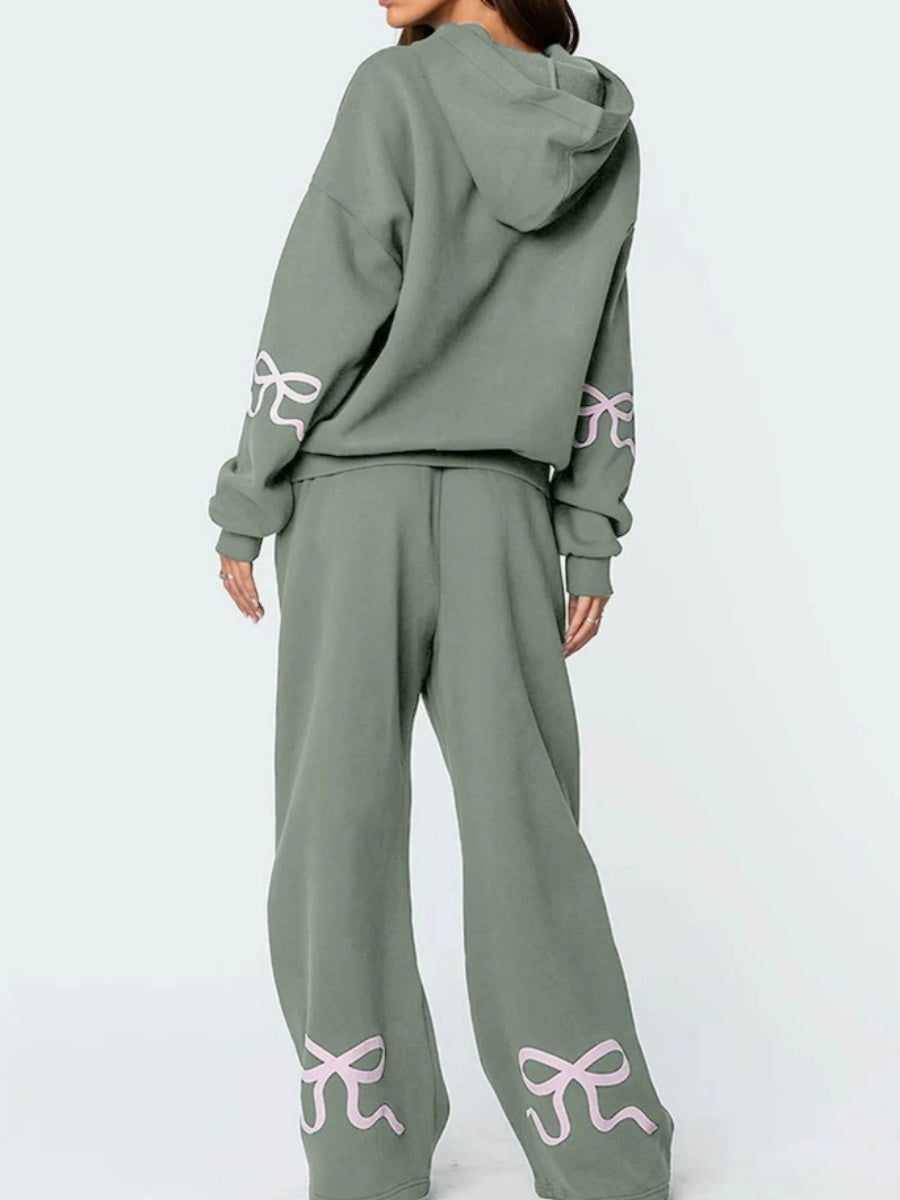 Liber Autumn Women's 3D Three-dimensional pattern 2-piece Sets