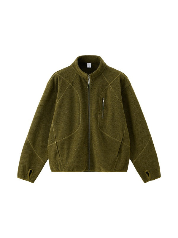 Stand Collar Outdoor Plush Sports Jacket