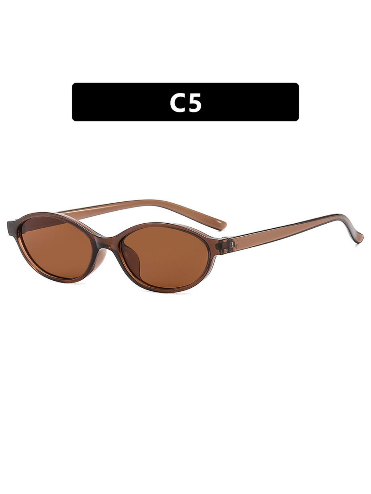 Lunettes de soleil élégantes à monture ovale