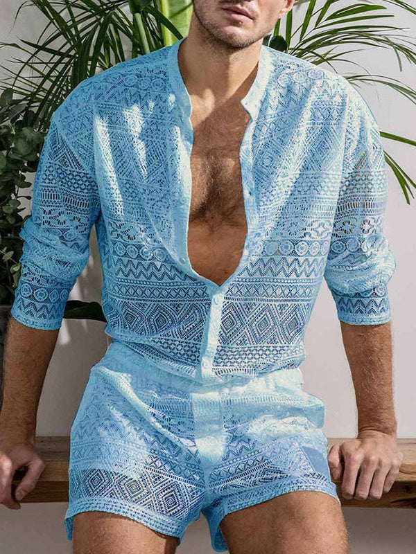 Hollow Out Vacation 2-piece Sets Set