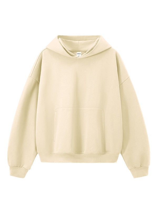 Liber Autumn Neutral wear Solid Color Sweatshirts&Hoodies