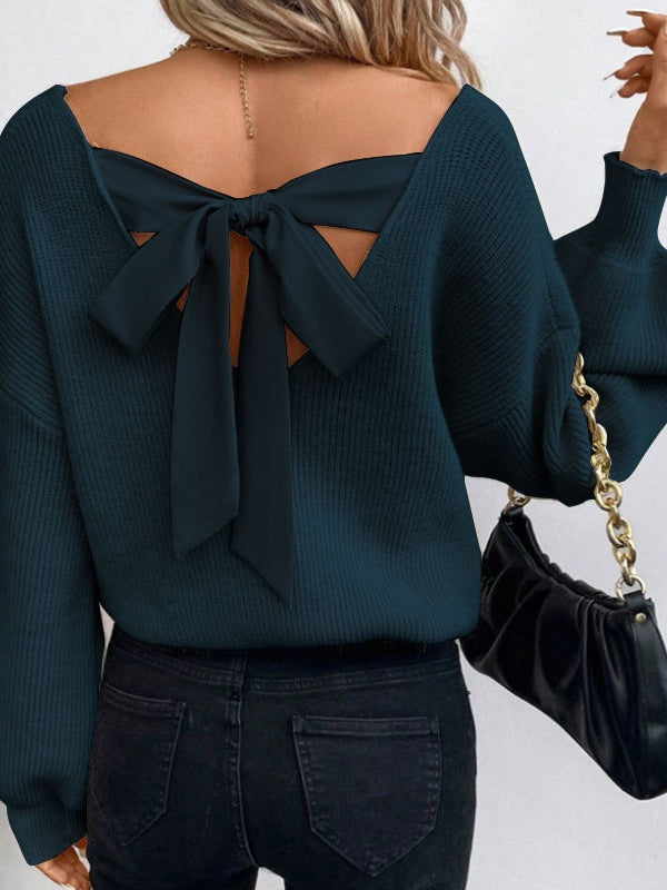 Back bow Knitting Sweaters