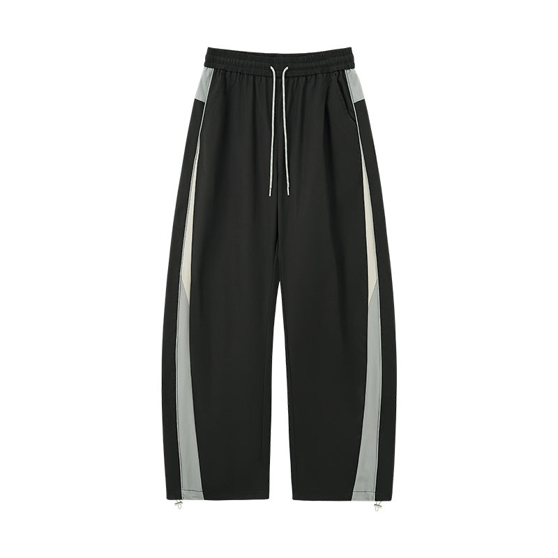 Function Retro Sports Racing Suit Jackets Wide-leg Pants Set