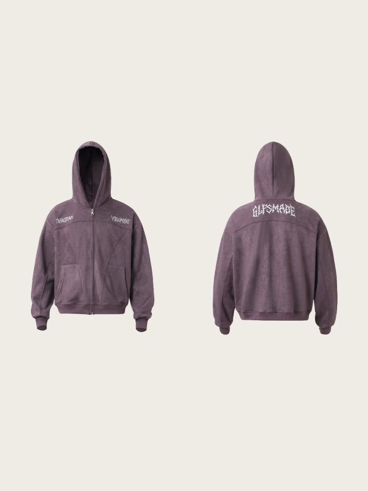 Neutral wear Embroidered Pattern Solid Color Sweatshirts&Hoodies