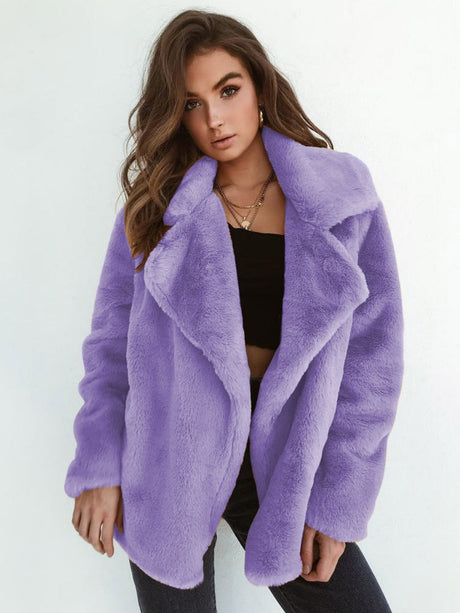 Plush Lapel Jackets