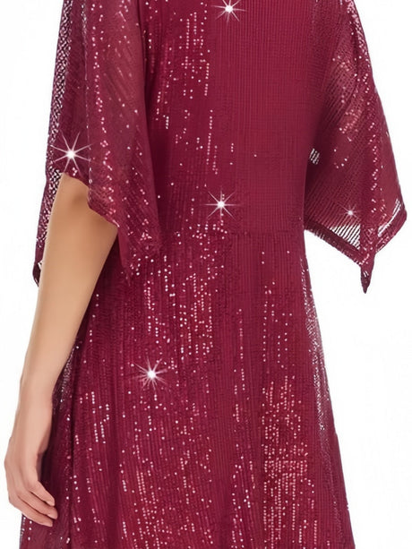 Strap-on Sequins Mini&Short Dresses