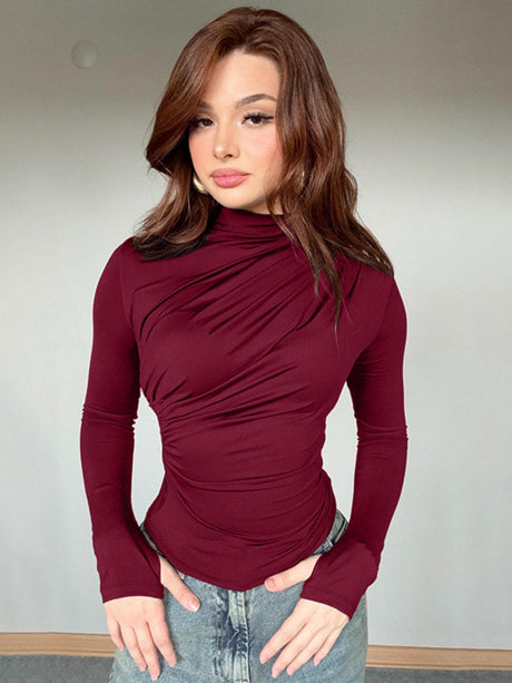 Liber Autumn Women's Pleated T-shirts