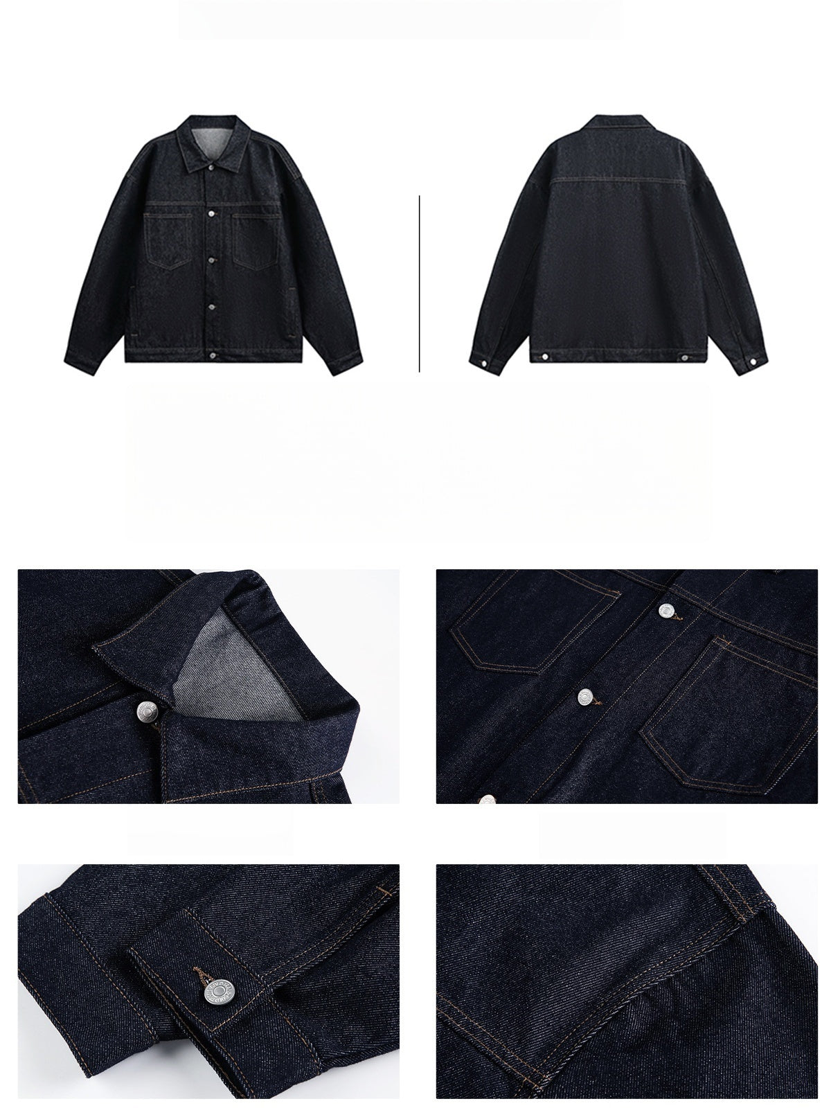 Liber Autumn Men's Pocket decoration Solid Color Jackets