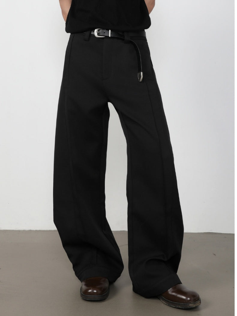Retro Machete Stereo Gathering Cleanfit Dress Pants Pants