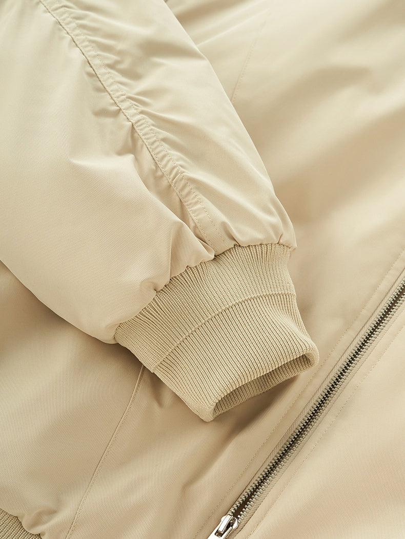 Cleanfit Deconstructed Tailoring Stand Collar Flight Jacket