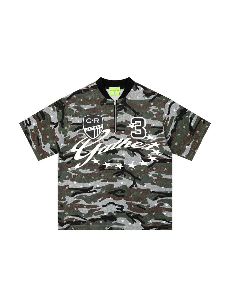 Full Print Star Camouflage T-shirts
