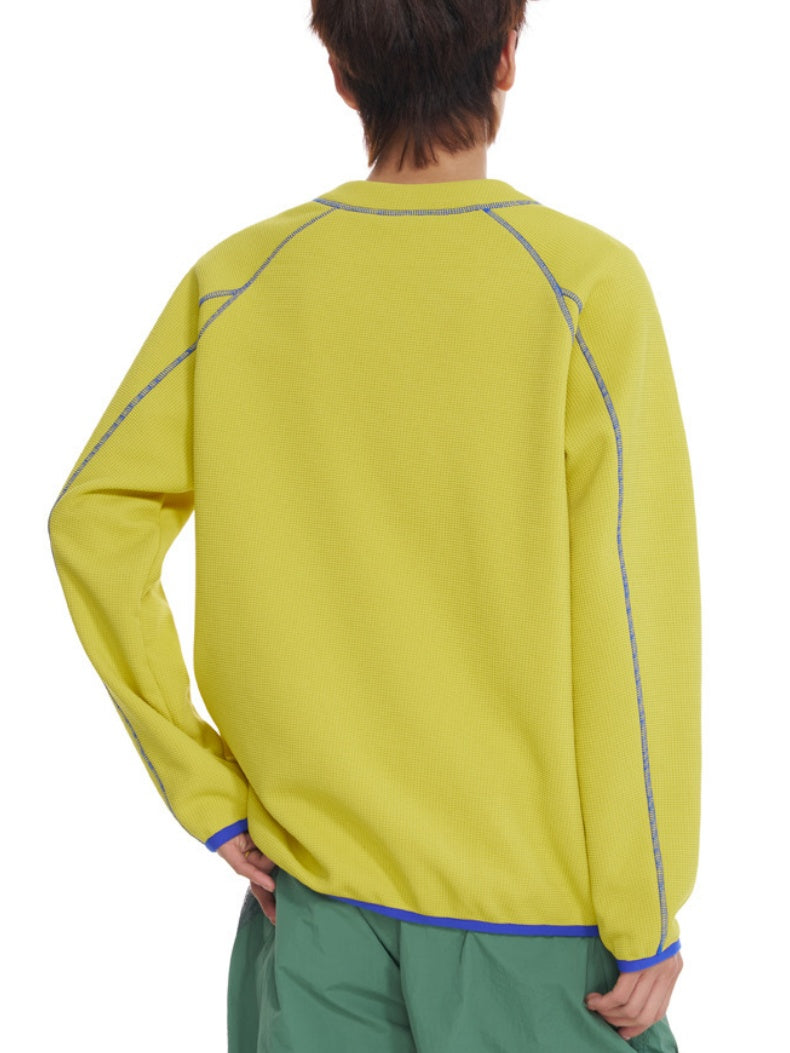 Color-blocked Line Loose-fit Sweatshirts&Hoodies