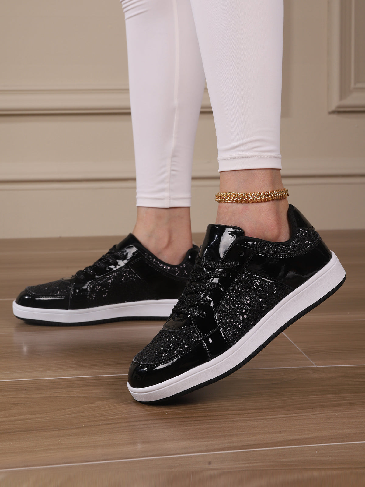 Sequined Women's Sneakers