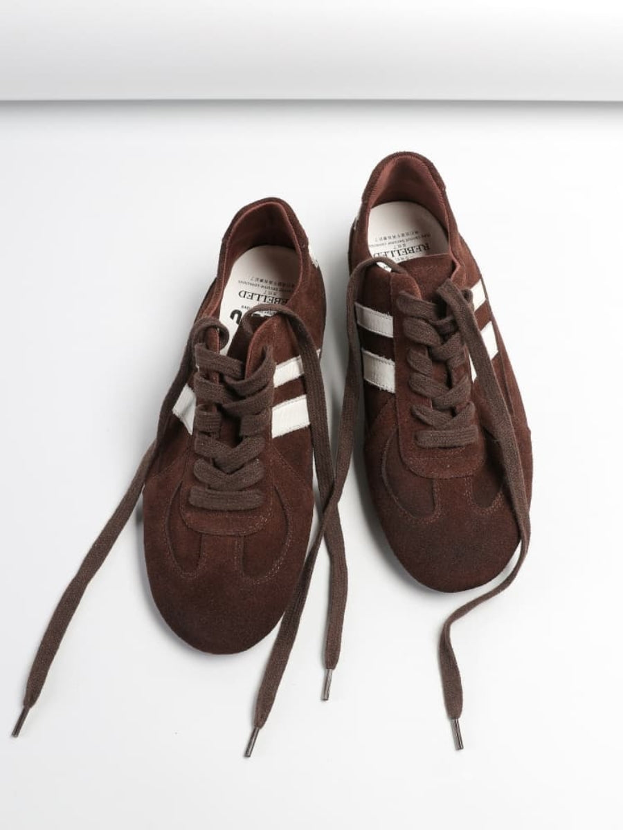 Casual, Stylish, Retro, And Sophisticated Thin-soled Shoes Distressed Couple Racing Shoes