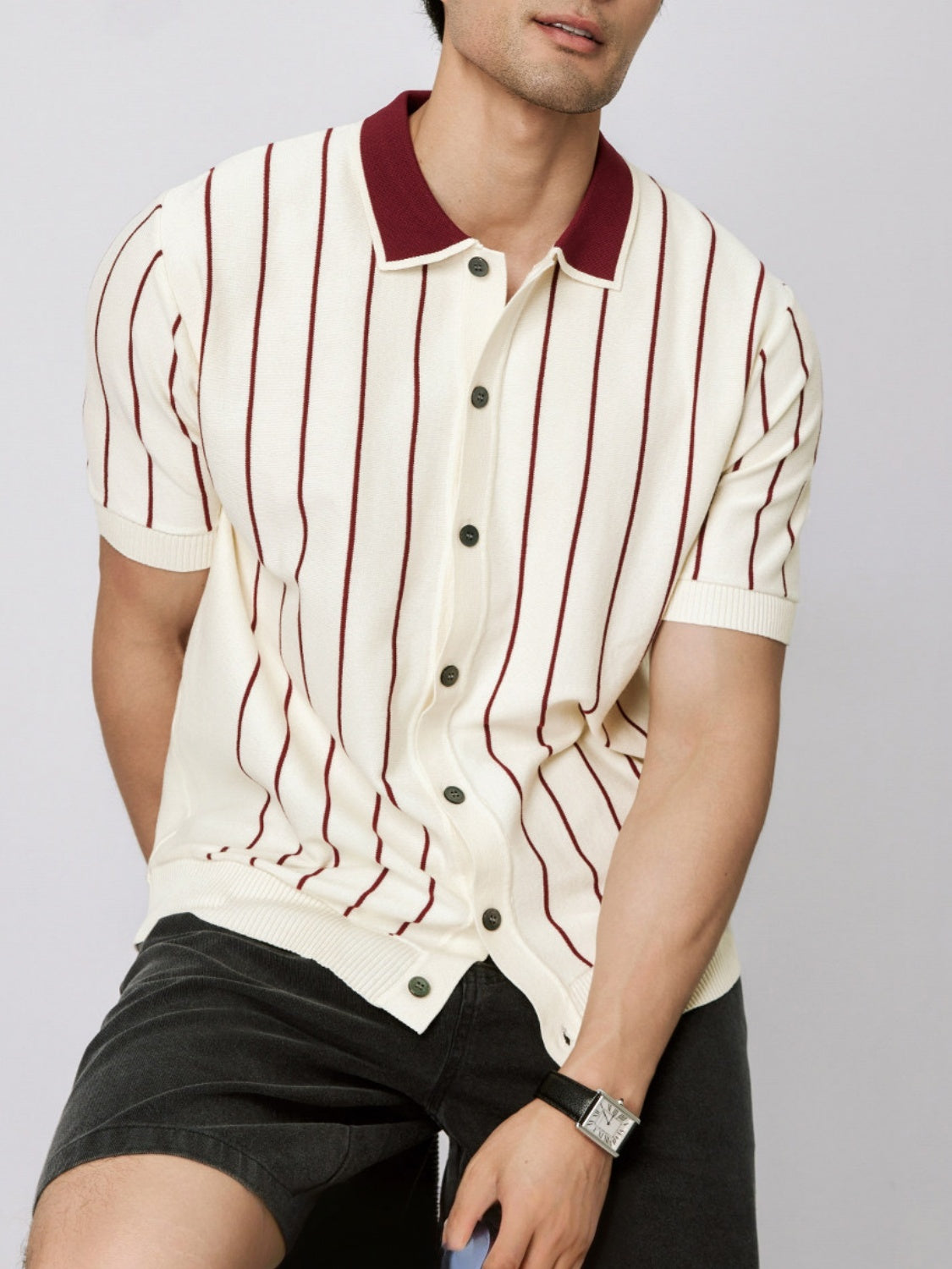 Stripes Old Money Style Breathable Polo Shirts