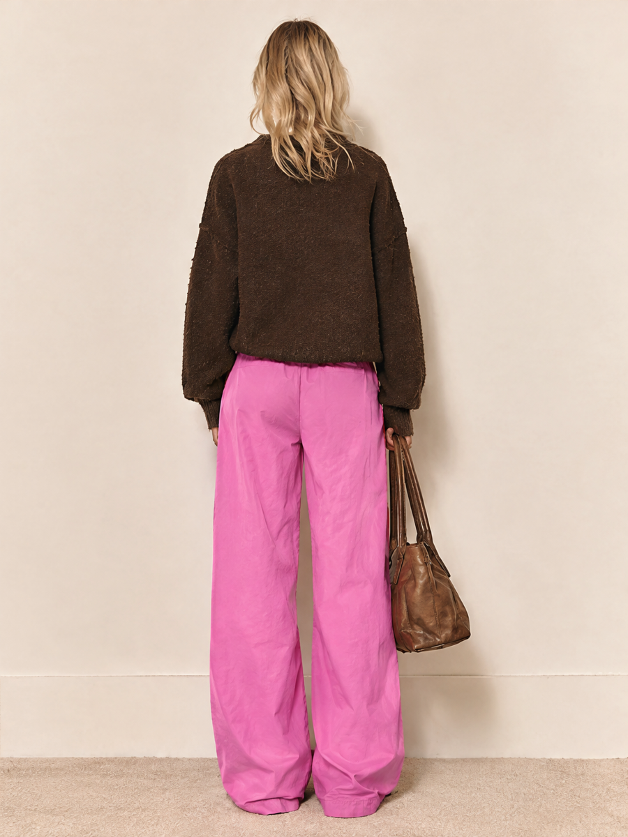 Casual Loose Striped Wide-leg Sweatpants