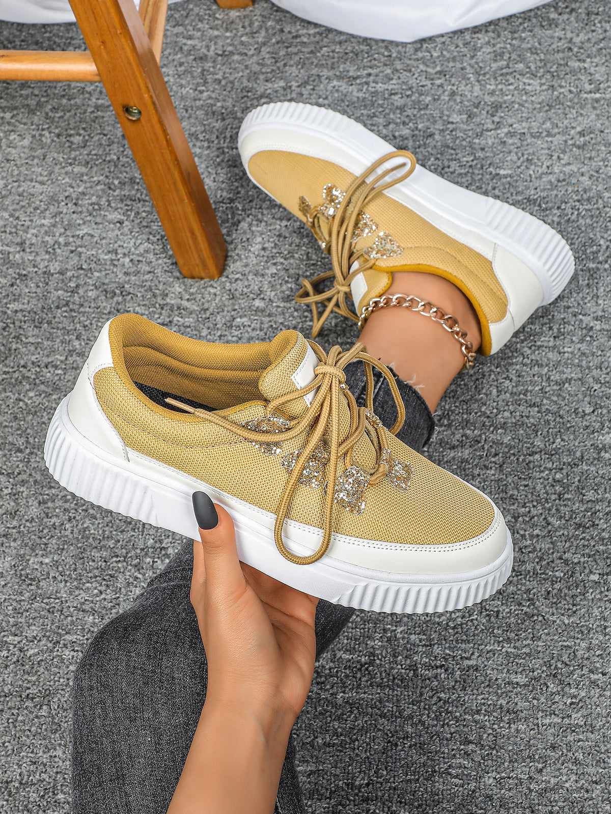 Glitter Unisex Casual Sneakers