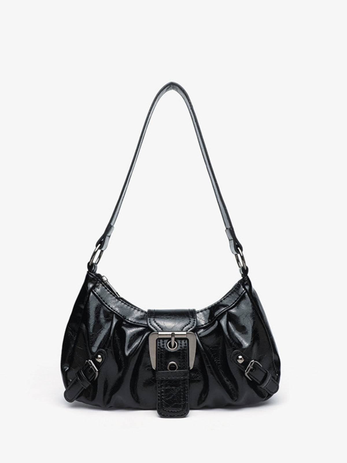 Stylish And Edgy Motorcycle Studded Shoulder Bag