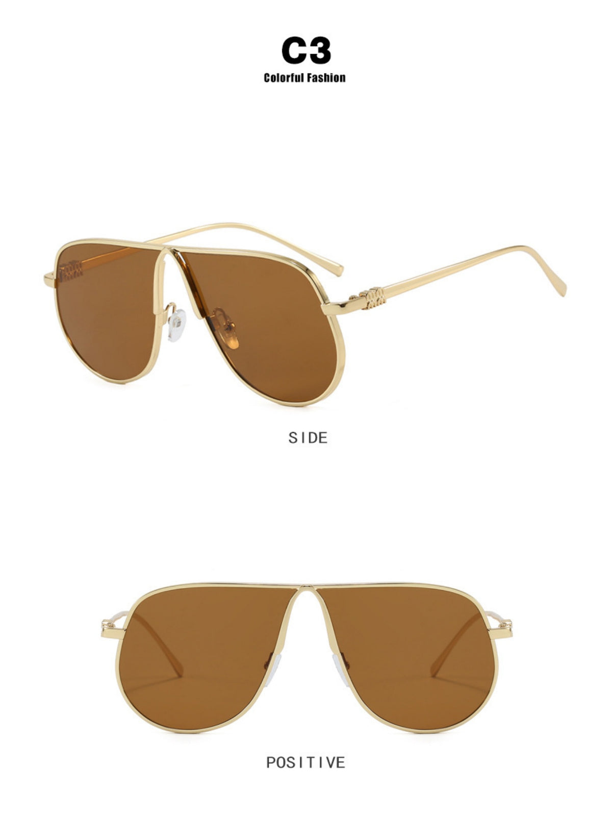 Full-rimmed Aviator Sunglasses