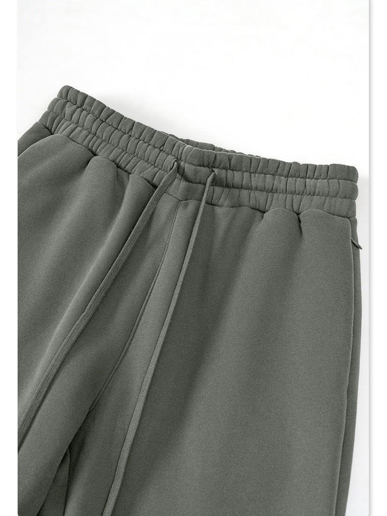 Loose Plush All-match Straight-leg Sweatpants