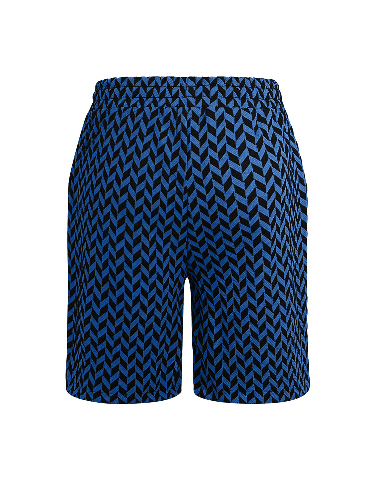 Herringbone Pattern Breathable Stretch Five Points Shorts